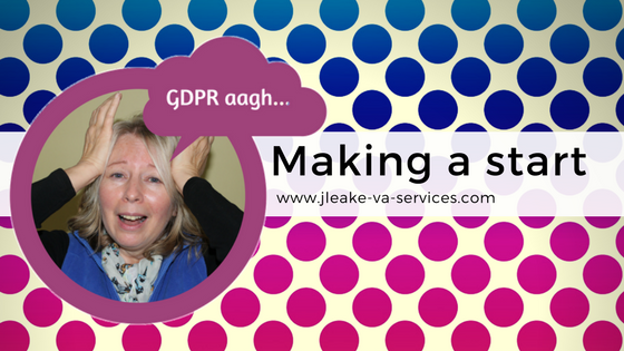 making a start on GDPR