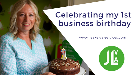 celebrating first business birthday